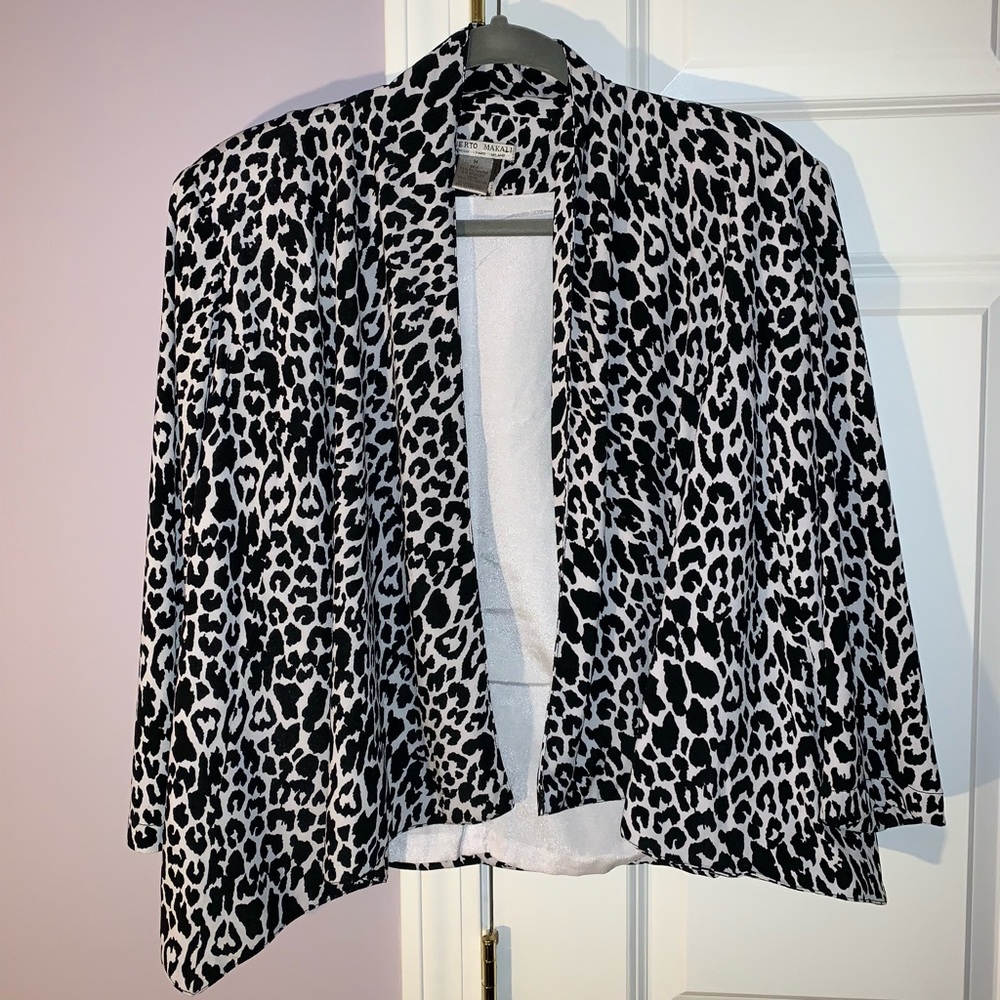Leopard print Alberto Malaki blazer